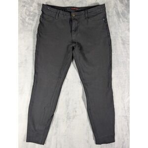 Sapphire Red Women's Large Black Skinny Pants Mid Rise Stretch Casual Trousers